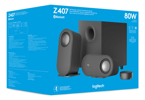 Parlantes Logitech Z407 color negro