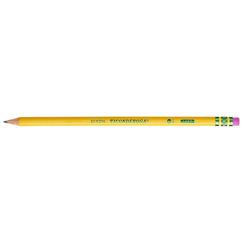 Lápices Ticonderoga, Con Carcasa De Madera # 2 Hb Suave, Pre