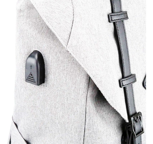 Imagen 9 de 10 de Mochila Himawari Okta 21 Litros Con Usb