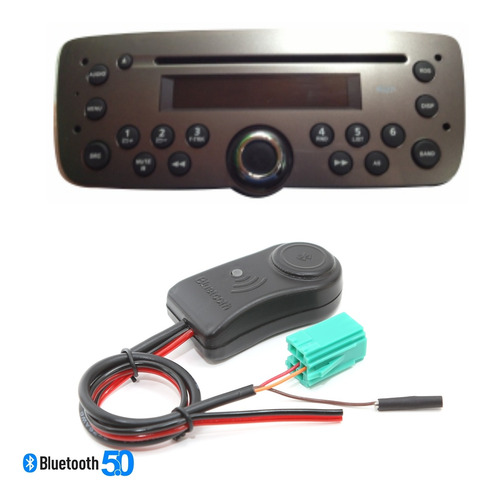 Interface Bluetooth Aux Para Cd Original Fiat Brinde Chaves