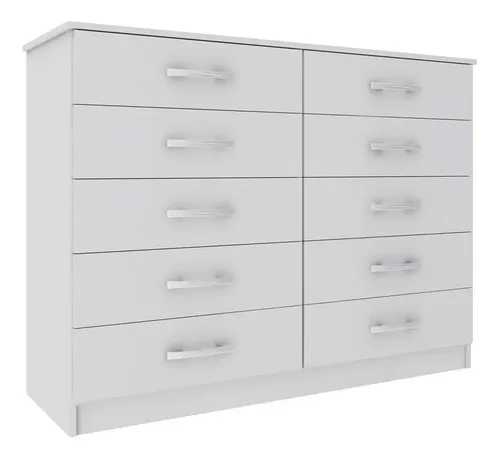 Cômoda Austin 10gv Branco Branco