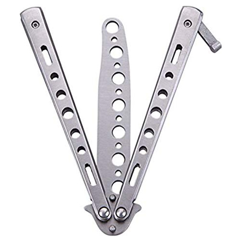 Practice Butterfly Balisong Trainer Stainless Steel Met...
