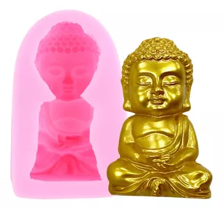 1pcs Molde De Silicona Buda Maitreya Fondant Vela Resina