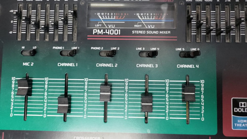 Mezclador Stereo Pyramid Studio Pro Pm4001 4 Channel Mix Equ (Usado)