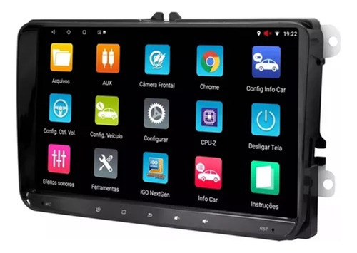 Multimidia Universal Slim Android 14 Carplay Wifi Gps 9p