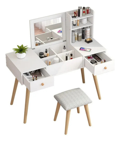 Escritorio Tocador Blanco Blanco