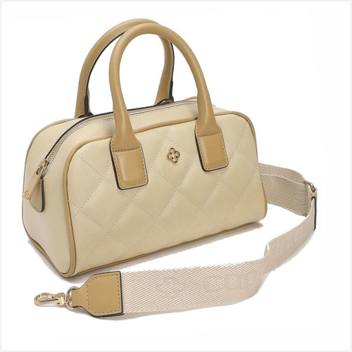 Bolsa Capodarte Feminina Matelassê 4604564 Bege Un