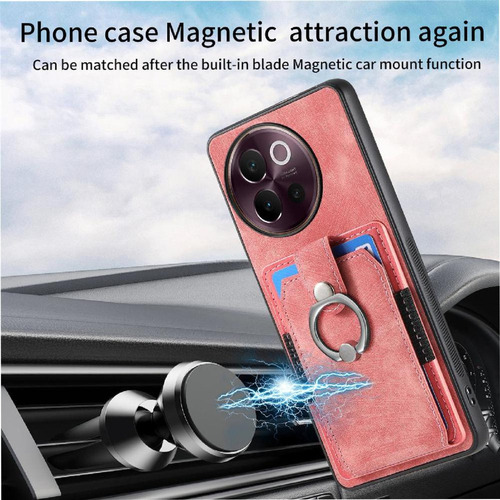 Funda For Vivo V40 Lite Crad Ranura Soporte Magnético Para