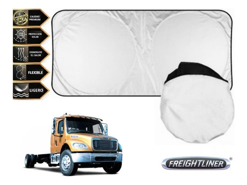 Sunshade Cubresol Con Ventosas Freightliner M2 2015 A 2020