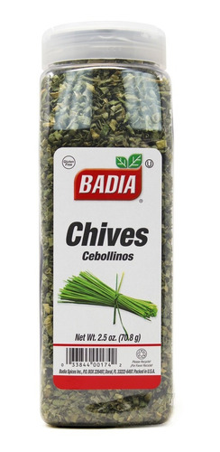Cebollinos Chives Badia Los Numero 1 Especias 70.8 Gramos