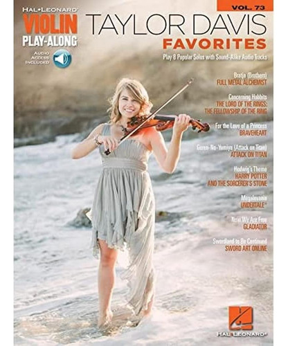 Libro: Taylor Davis Favorites: Violin Play-along Volume 73