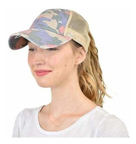 Ponycap Desordenada Alta Bun Ponytail Ajustable Gorro Q82pb