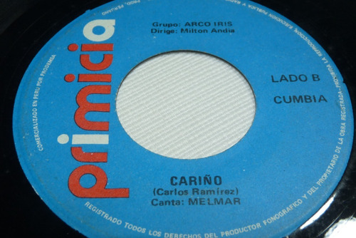 Jch- Grupo Arco Iris Cariño / Gaviota Cumbia Peru 45 Rpm