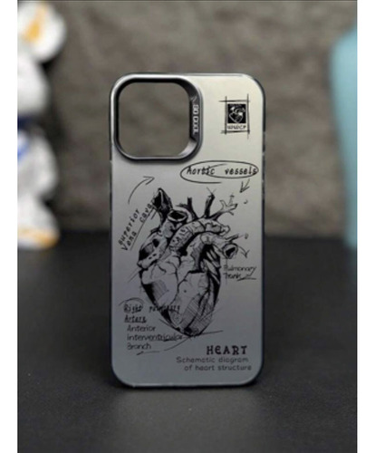 Funda Colorida Xr - Heart Sketch Para iPhone 14 Pro Max