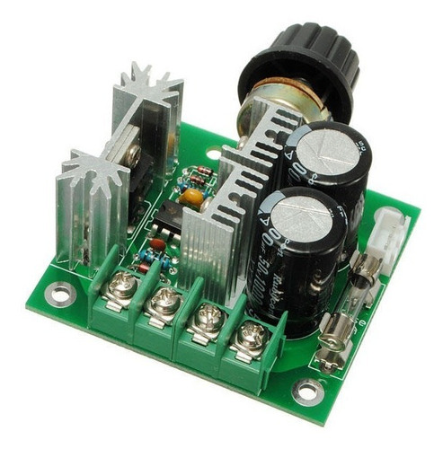 Imagen 2 de 3 de Control Regulador Velocidad Motor Pwm 10a 12-40v Electroship