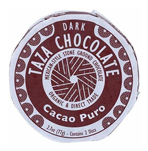 Taza De Chocolate Orgánico Mexicano Disco 70% De Chocolate O