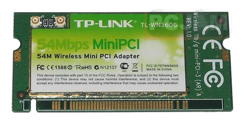 Adaptador Inalámbrico Mini Pci 54m Tl-wn360g