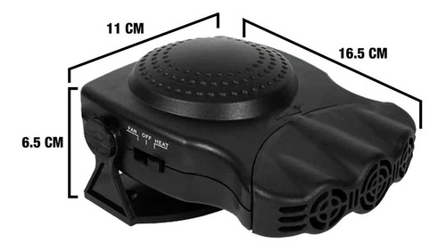 Imagen 3 de 10 de Caloventor Auto Portatil Desempañador Frio Calor 12v C/mango