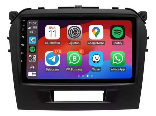 Multimídia Car Play Suzuki Vitara 2017 Até 2022 9 Polegadas