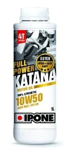 Aceite Moto Ipone 10w50 Sintético Full Power Katana