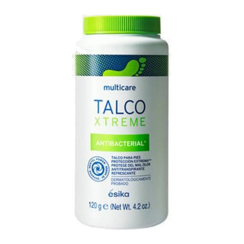 Talco Para Pies Antibacterial Xtreme Esika 120g.