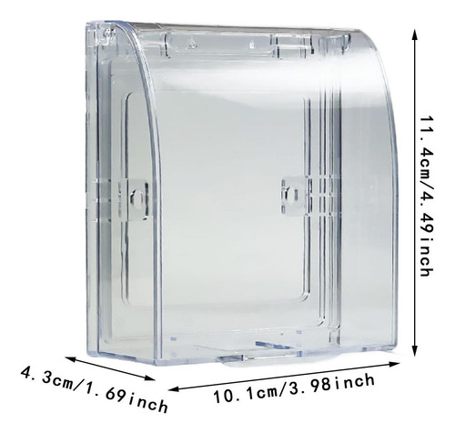 Cajas De Tapa De Salida Eléctrica 10x, Cajas Transparente