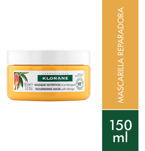 Klorane Mascarilla Mango Nutrición Y Flexibilidad [150 Ml]