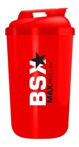 Imagen 1 de 3 de Vaso Shaker Para Batidos  Max Pro Line Bsx Rojo