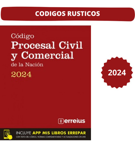 Código Procesal Civil Y Comercial De La Nación Rustico