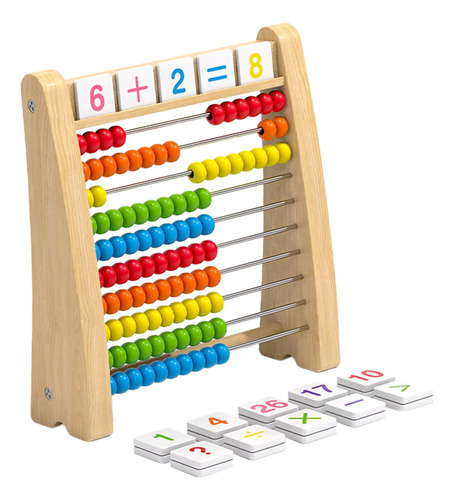 Ábaco Clásico De Madera, Juego De Diez Marcos Montessori, Ca