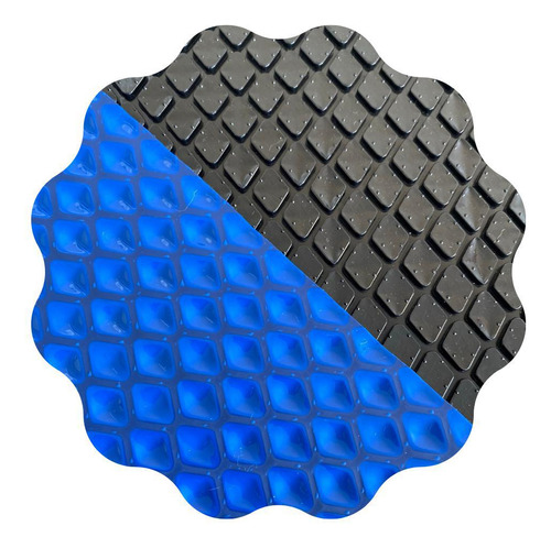 Capa Térmica Piscina 6,5x4,5 500 Micr Proteção Uv Black/blue