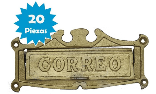 Tapa Buzón De Correo Aluminio Paquete De 20pz (cor-alu)