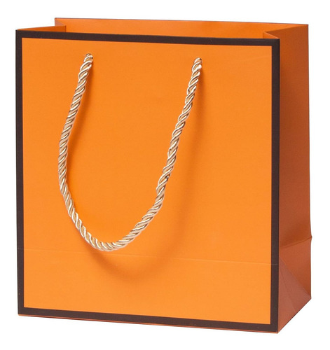 Bolsa Lujo Color Naranja Para Boda Cumpleaño Aniversario