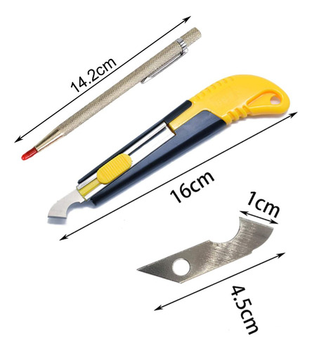 1pcs Acrílico Cortador Y 10 Pcs Blade Set Mini Caja,mu...