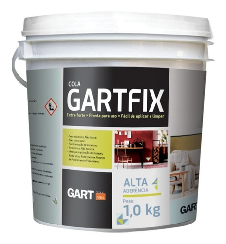 Cola Gartfix De 1kg Para Rodapés E Roda Tetos