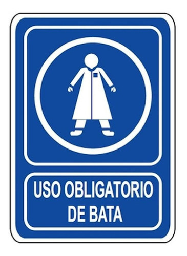 Letreros Preventivos, Mxsdo-017, 30x40 Cm, De Obligación, Ba Color Azul