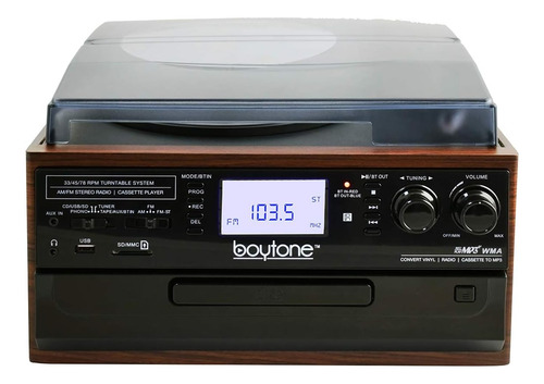 Bt-22m, Record Player Turntable, Am/fm Radio, Cassett...