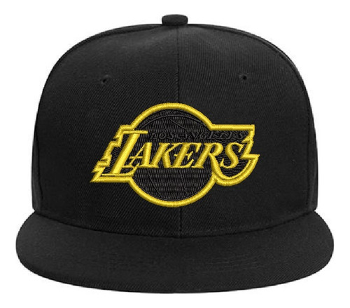 Gorro Snapback Visera Plana Los Ángeles Lakers Nba Bordado