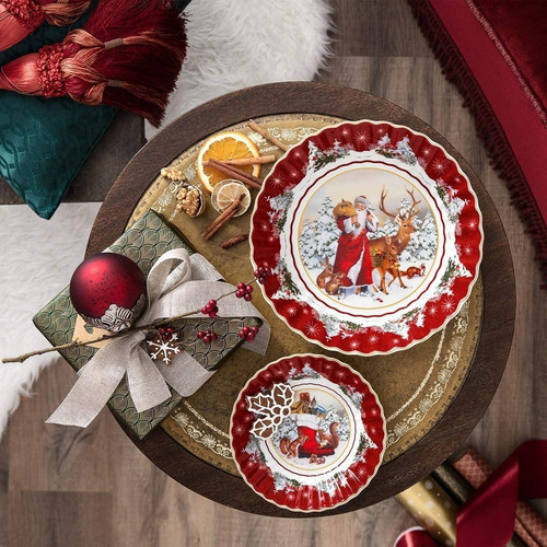 Plato Trinche Grande Santa Claus Nicolas Noel Villery Boch
