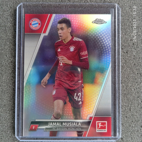 Barajitas Topps Cards Fútbol Jamal Musiala Refractor Bayer M