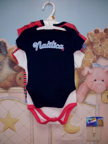 Kit De 5 Body Para Niño Nautica 3 Meses