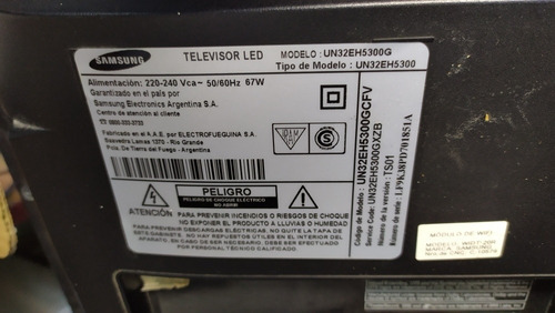 Reparación Tv Samsung Un32eh5300 Un32eh5500 No Prende Reparo (Usado)