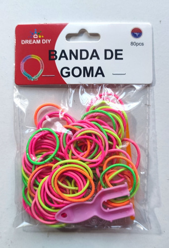 160 Bandas Goma Elásticas Collet Para Manualidades Colores 4