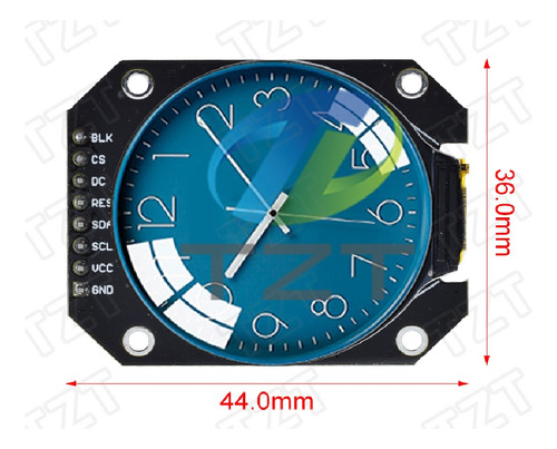 Arduino: Lcd Tft Spi 240*240 Pixel Gc9a01 Rgb 1.28 Redondo