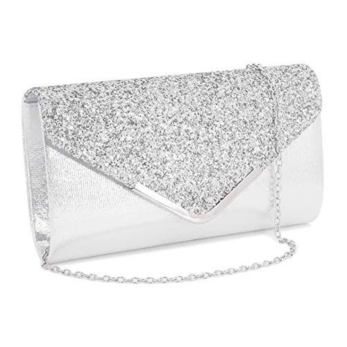 Gabrine Womens Shiny Sequins Bolsa De Noche Envelop Kn5dd