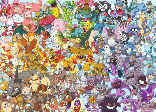 Rompecabezas Desafío Pokémon Ravensburger 1000pzas Puzzle