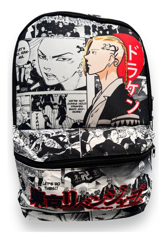 Mochila Full Estampado Personaje Draken Anime Tokyo Revenger