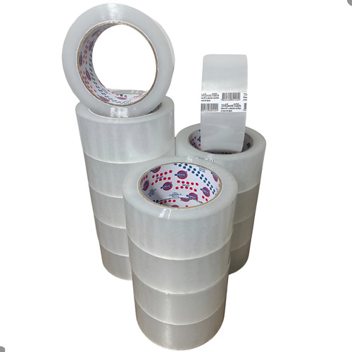 Kit 15 Rolos Fita Adesiva 45mm X 100m Transparente Embalagem