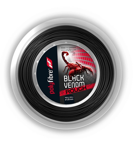 Rollo Cuerda Tenis Polyfibre Black Venom Rough