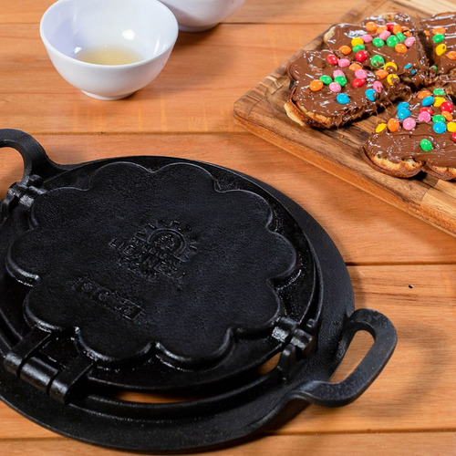 Forma Wafer Ferro Fundido Fogão A Lenha 24cm Libaneza